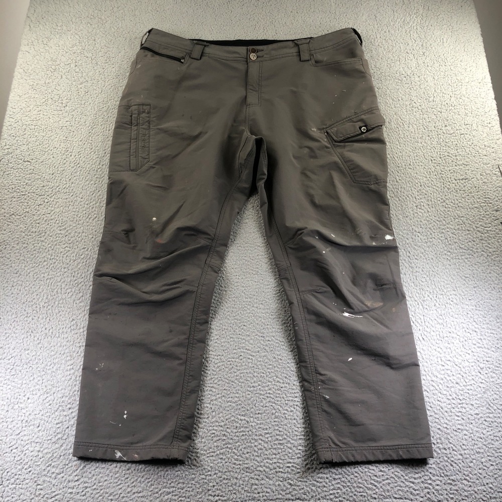 Truewerk Pants Mens 44x30 Gray Cargo  Werkpant  Performance Workwear Logo